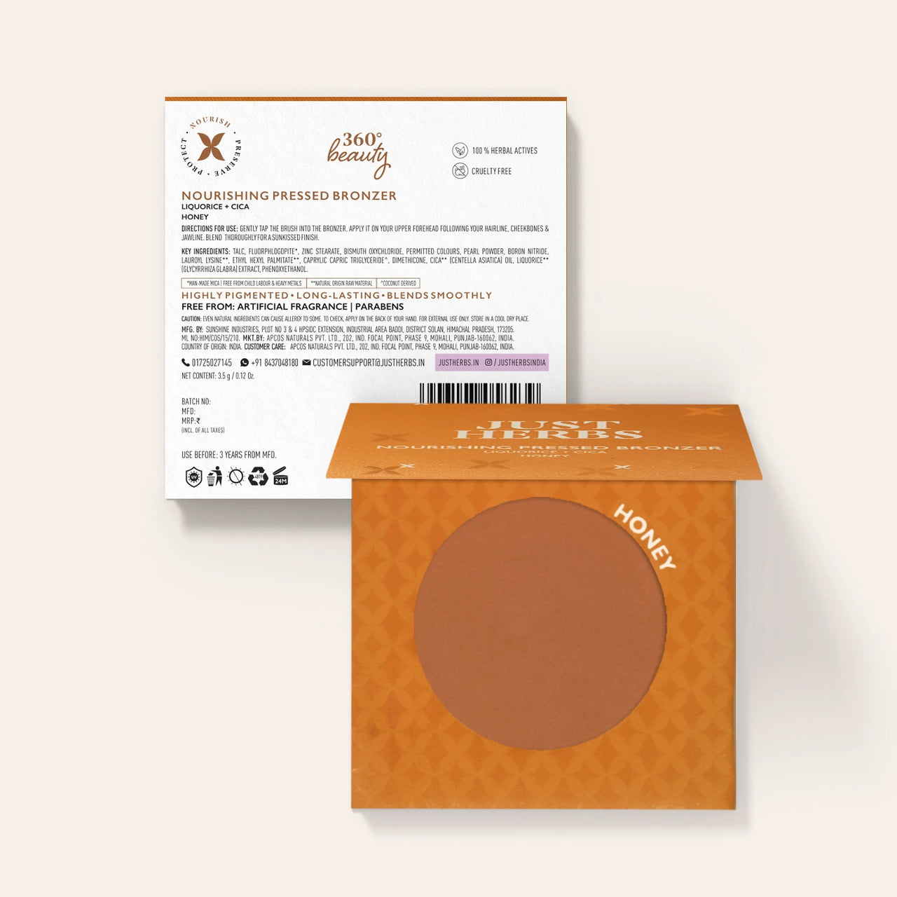 Nourishing Pressed Bronzer with Liquorice and Cica