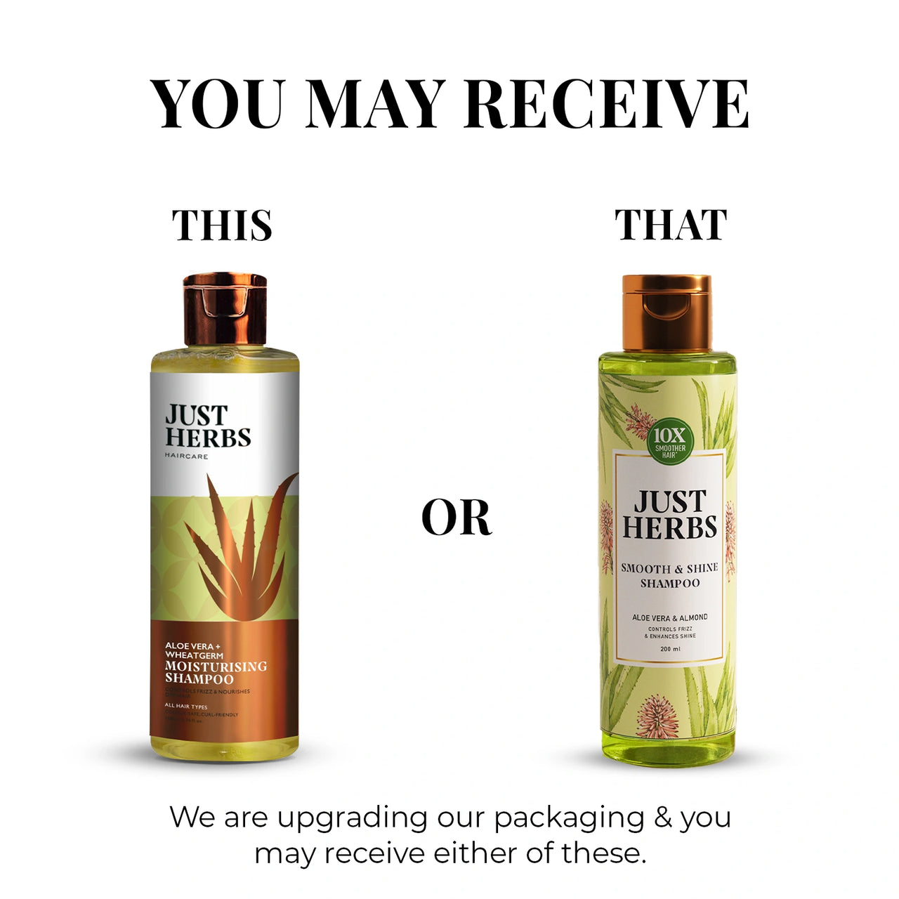 Smooth & Shine Shampoo for Dry and Frizzy Hair| Aloe Vera, Almond, Rice Protein & 12 Herbs