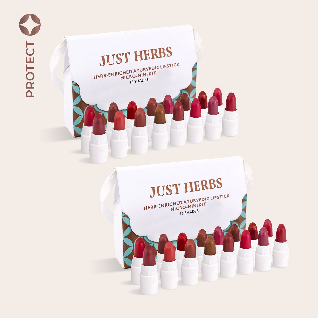 Herb Enriched Ayurvedic Lipstick Micro-Mini Kit - Set of 2