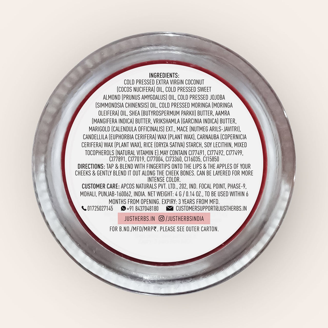 Nourishing Lip and Cheek Tint Pale Pink - GWP