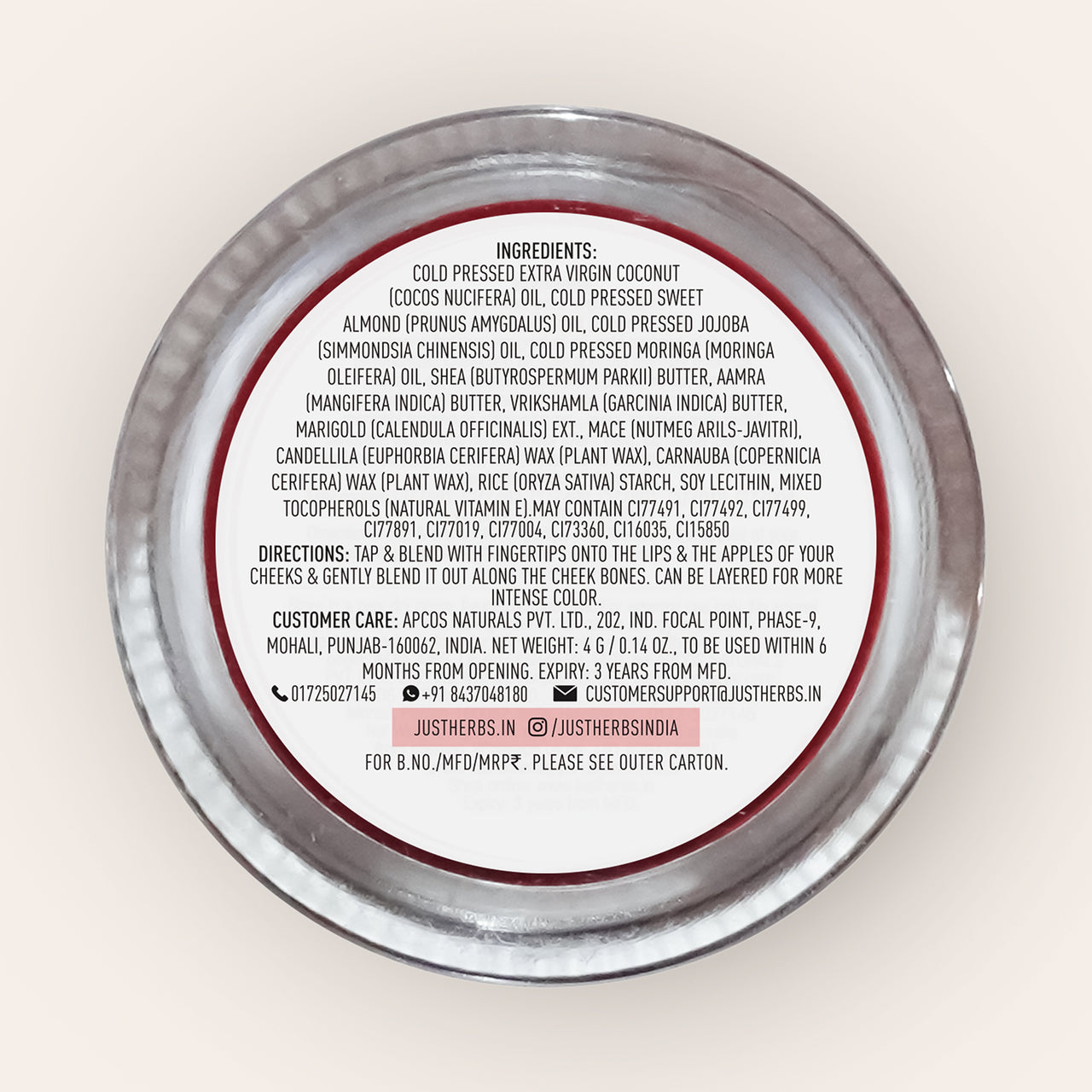 Nourishing Lip & Cheek Tint : 4 g