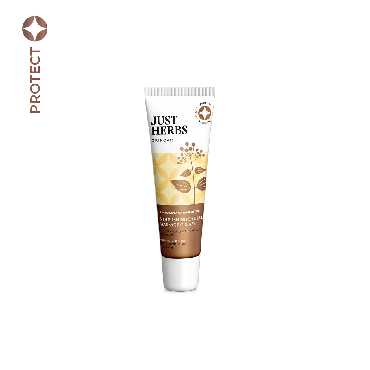 Nourishing Facial Massage Cream - Ashwagandha and Manjishtha - 15 g