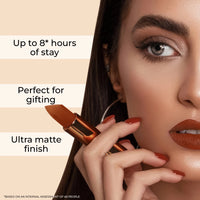 Thumbnail for Long Stay Ultra Matte Lipstick Kit with Shea Butter and Jojoba Oil