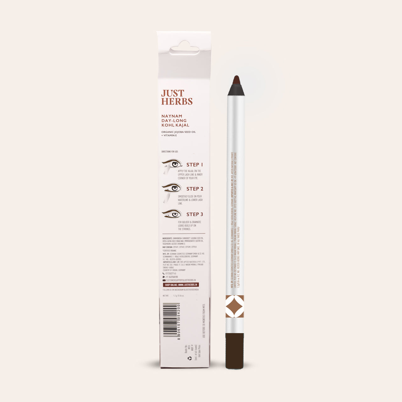 Nutty Brown: Naynam Day Long Sharpenable Kajal
