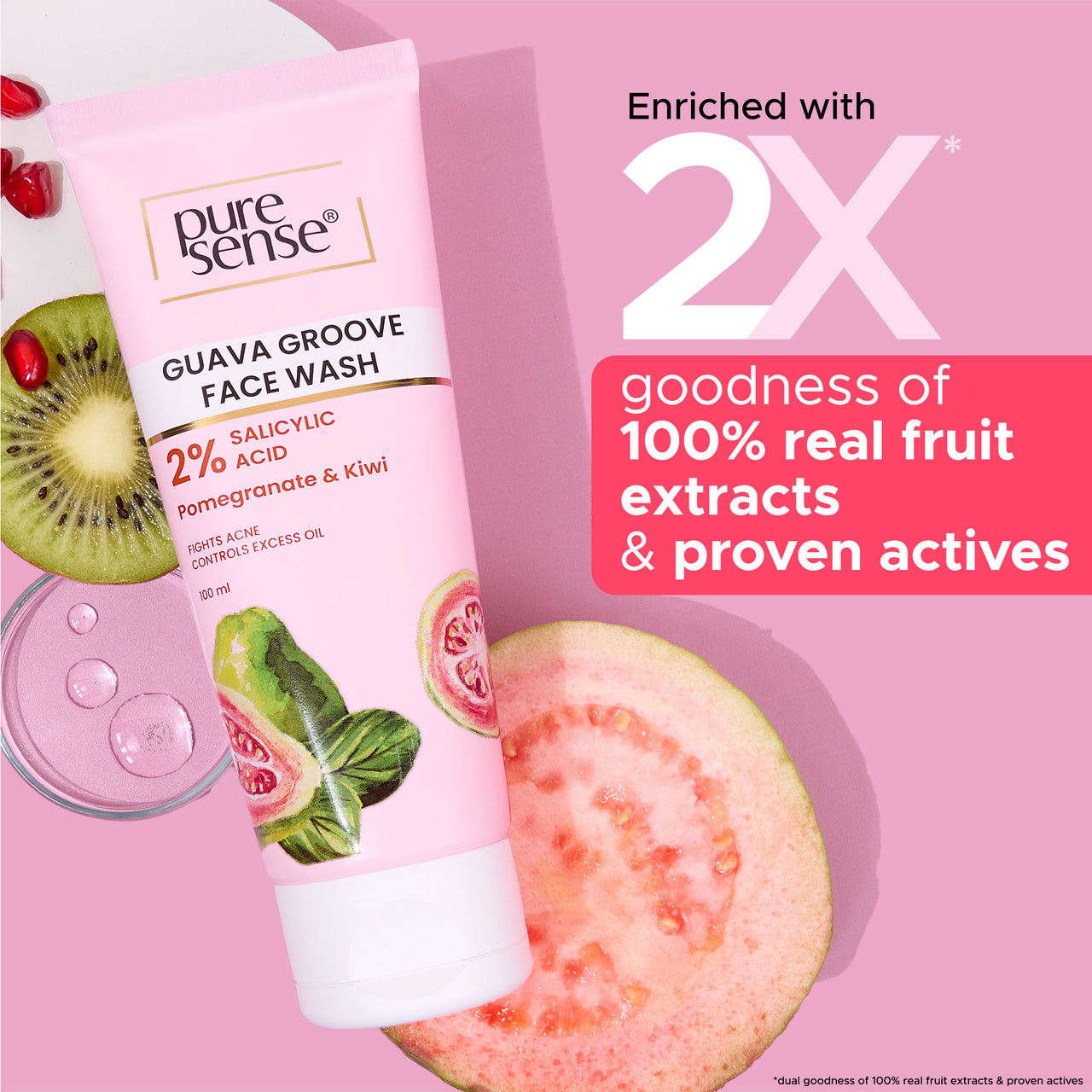 PureSense Guava Groove Face Wash: 100 ml