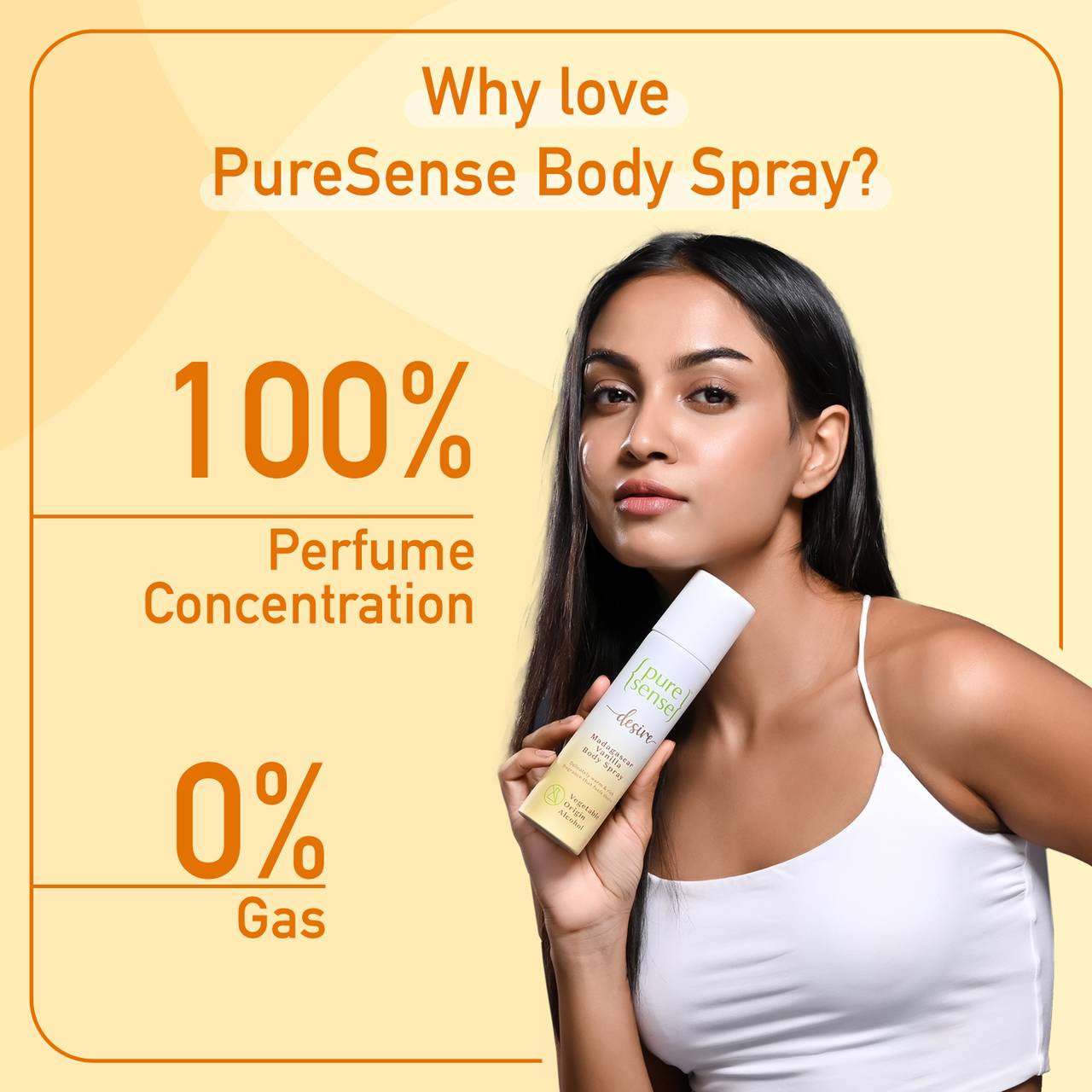 PureSense Desire Madagascar Vanilla Body Spray 150ml