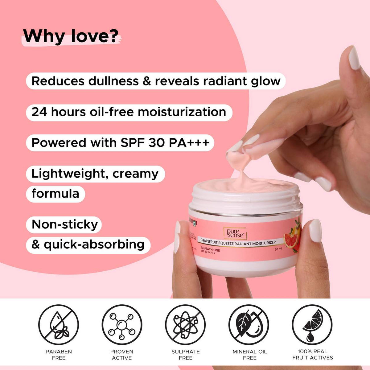 PureSense Grapefruit Squeeze Radiant Moisturizer - 50ml