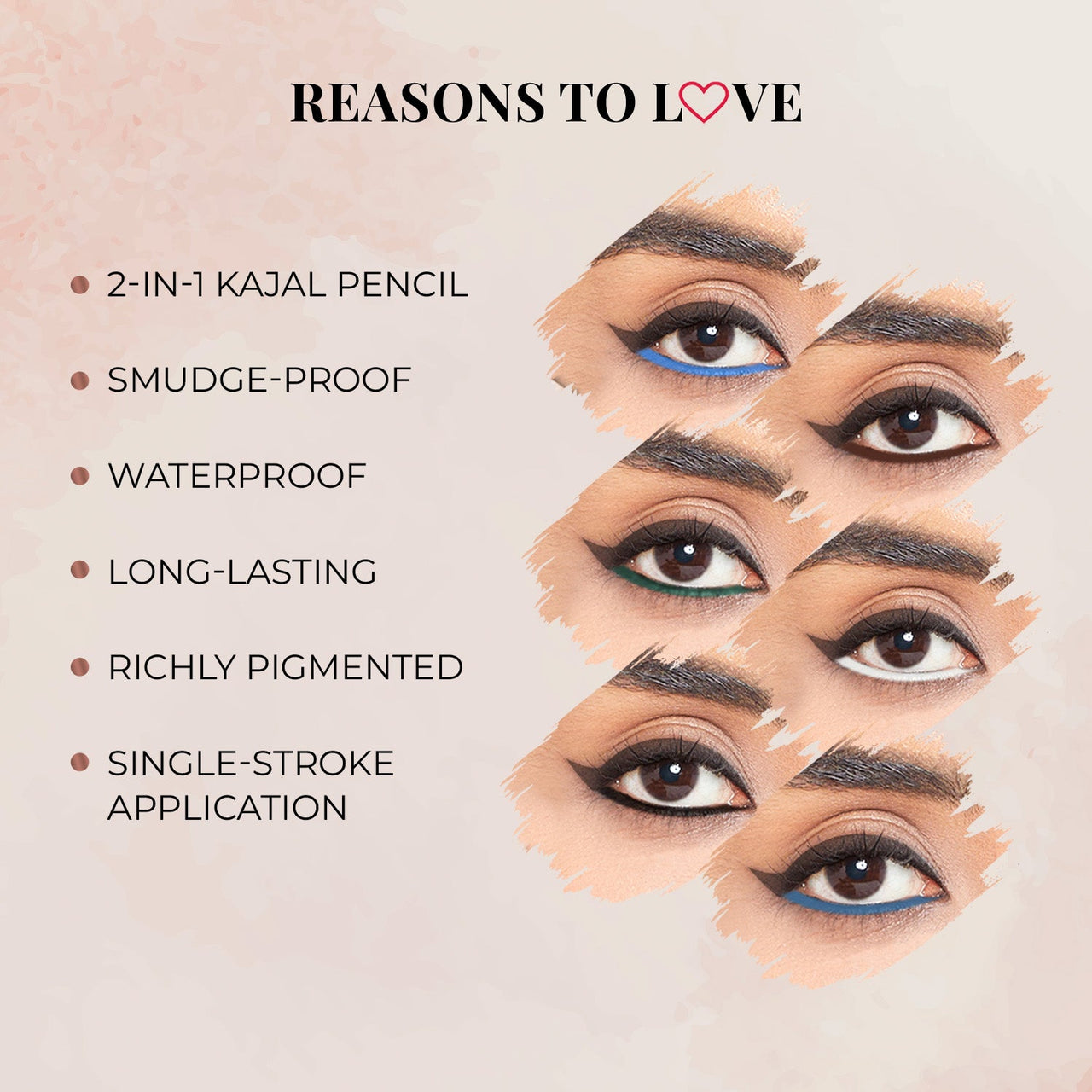 Naynam Day Long Sharpenable Kajal (Available in 6 Shades) - Just Herbs