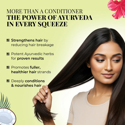 Strong & Nourish Conditioner | Coconut, Hibiscus, Castor & 13 Herbs
