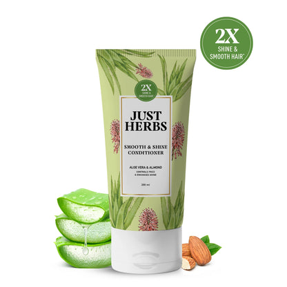 Smooth & Shine Conditioner | Aloe Vera, Almond & 14 Herbs