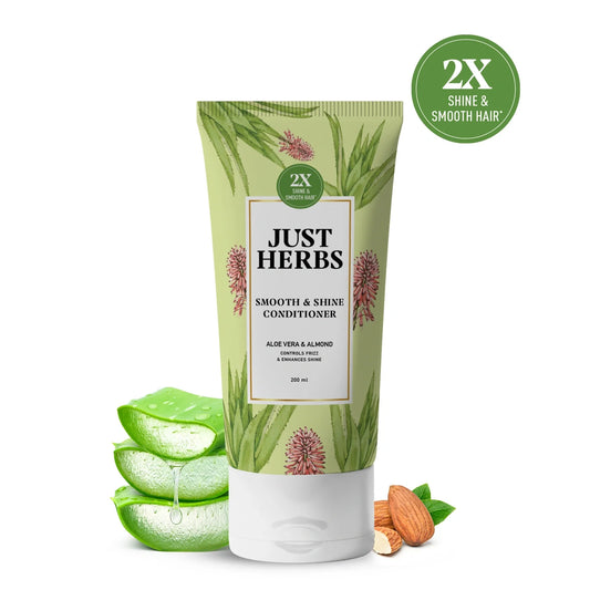 Smooth & Shine Conditioner | Aloe Vera, Almond & 14 Herbs - 200ml