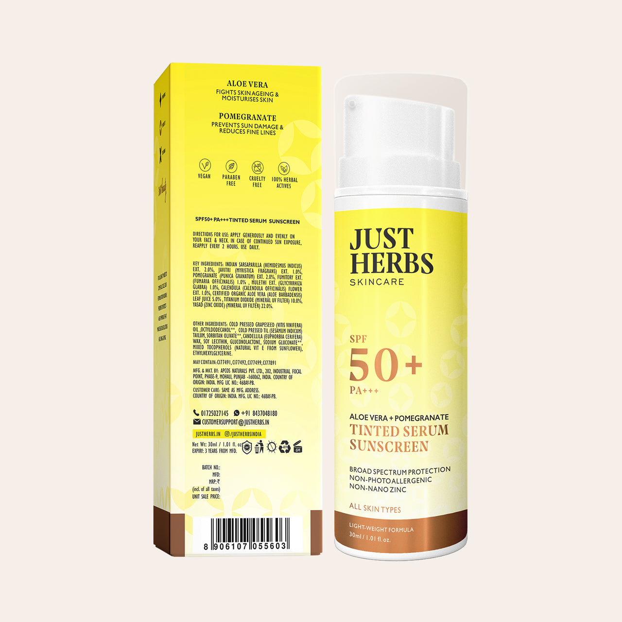 Tinted Serum Sunscreen with SPF 50+ PA+++