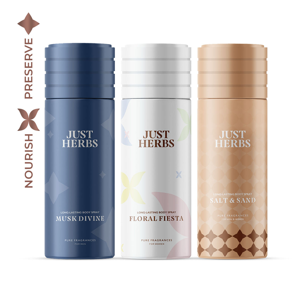 Long Lasting Luxury Deodorant Body Spray for Men and Women -Pack of 3