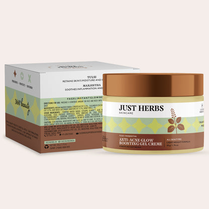 Anti-Acne Glow Boosting Gel Creme with Tulsi and Manjishtha / Fagel