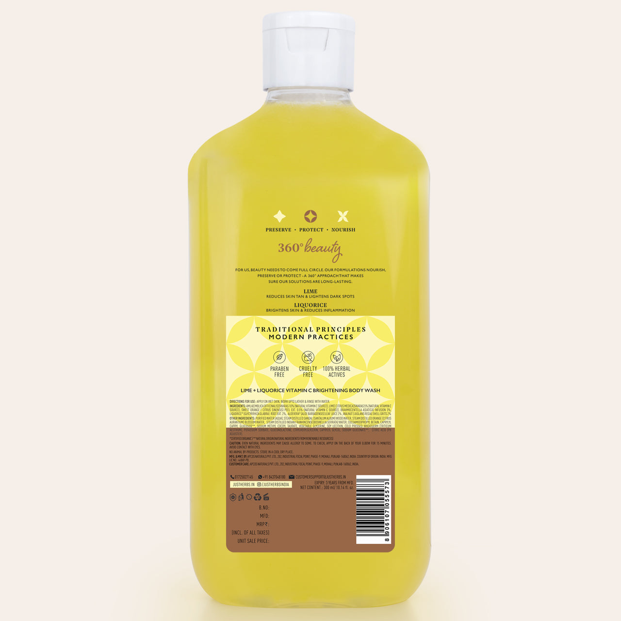 Vitamin C Brightening Body Wash with Lime and Liquorice