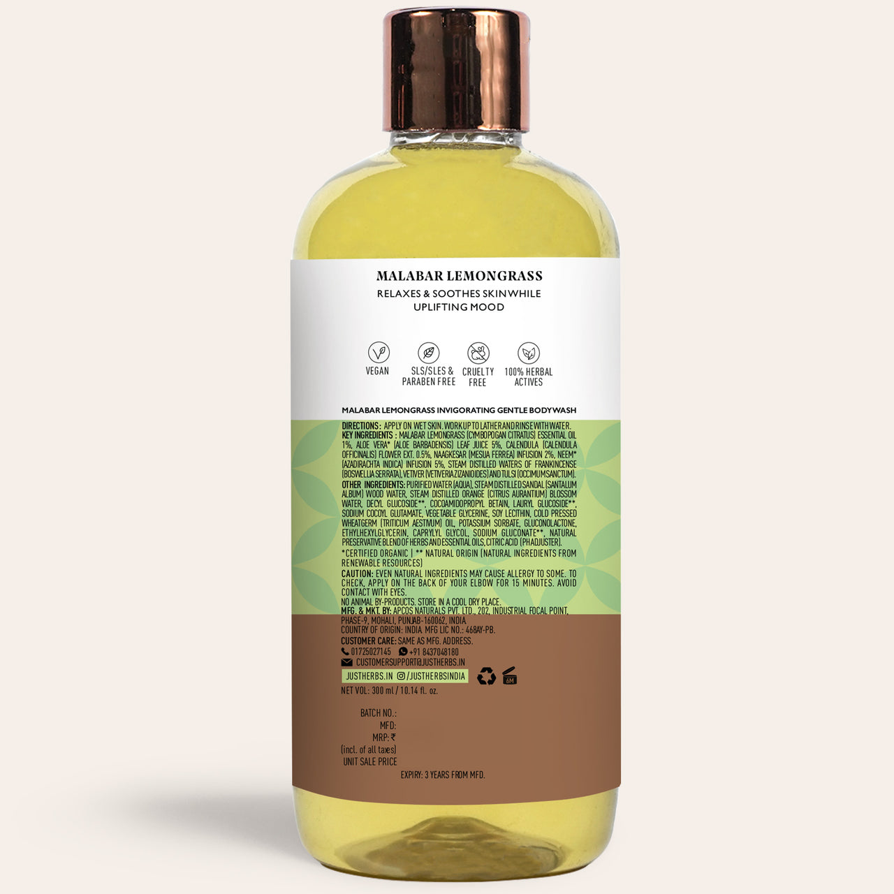 Malabar Lemongrass Body Wash