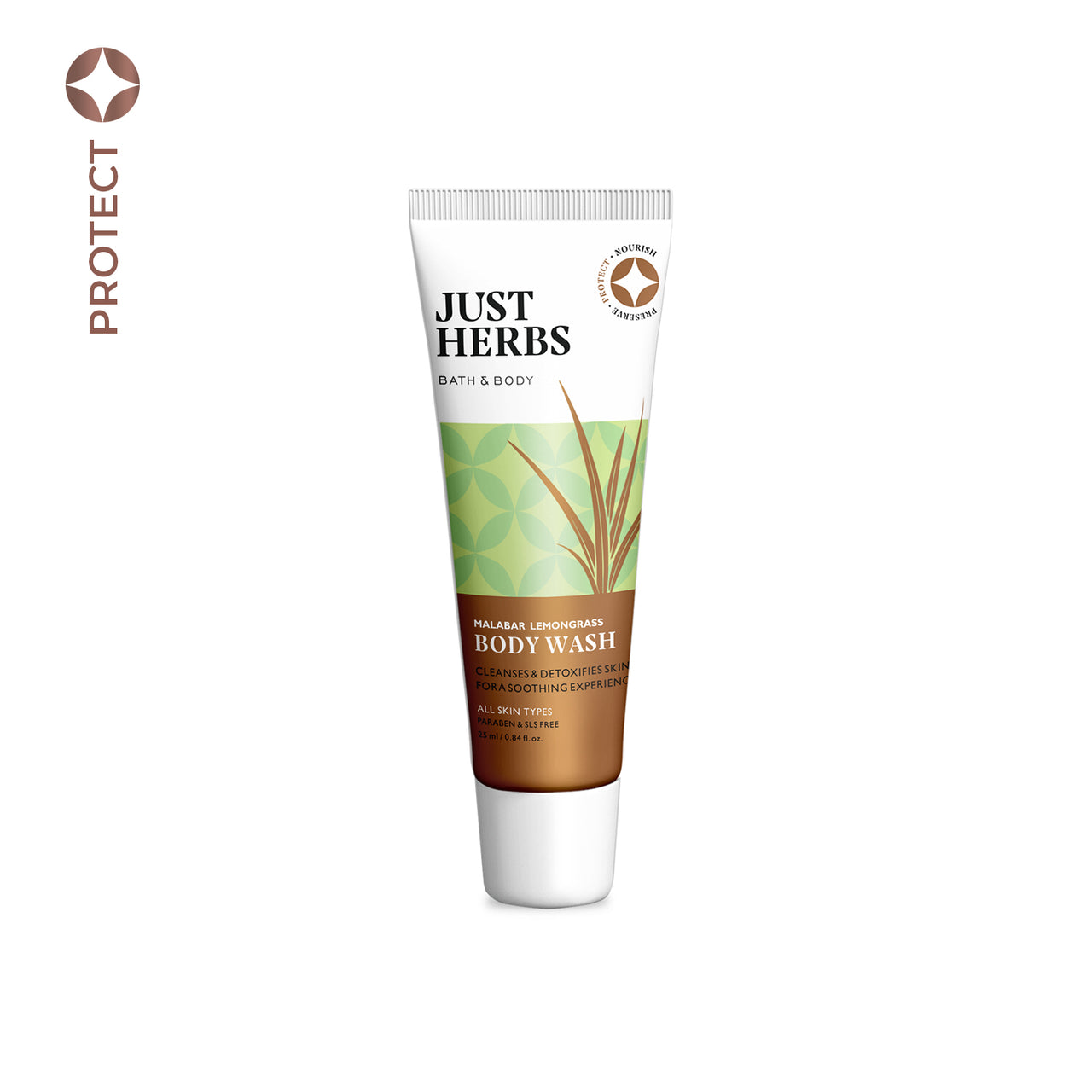 Malabar Lemongrass Body Wash - 25 ml