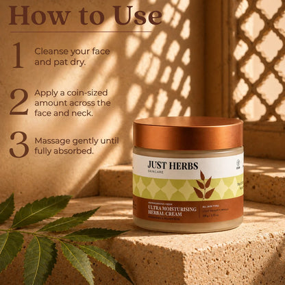 Ultra Moisturising Herbal Cream with Ashwagandha and Neem
