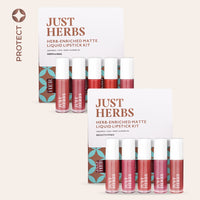 Thumbnail for Herb-enriched Matte Liquid Lipstick Combo: Deeps & Reds + Brights & Pinks