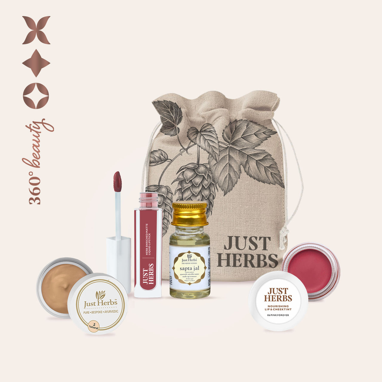 Ayurvedic Makeup Essentials Kit Gift Set