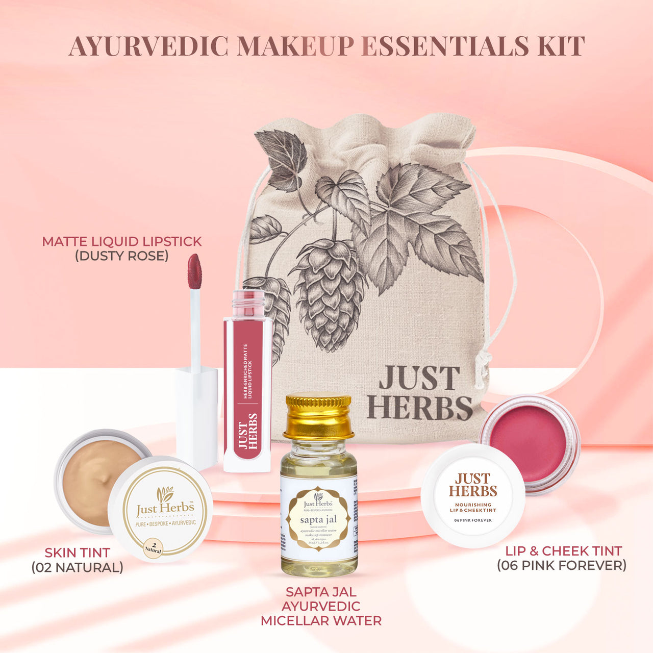 Herbs Ayurvedic Makeup Products - Ayurvedic Essentials Kit Online