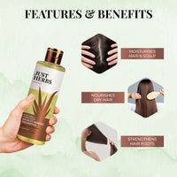 Thumbnail for Moisturising Shampoo with Aloe Vera and Wheatgerm - Just Herbs