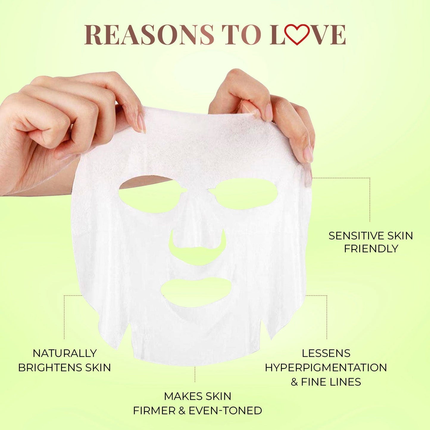 Vitamin C Amla Sheet Mask with Liquorice Root for Skin Brightening - Pack of 1