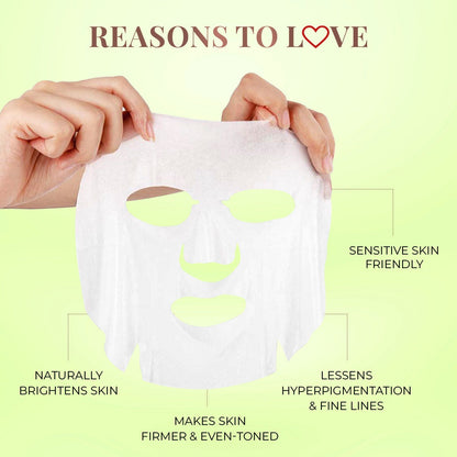 Vitamin C Amla Sheet Mask with Liquorice Root for Skin Brightening - Pack of 1