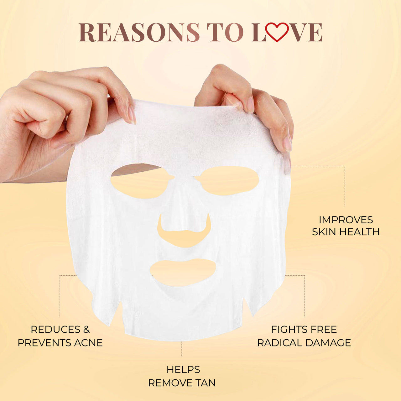 Coffee Sheet Mask with Cinnamon For Pollution Control