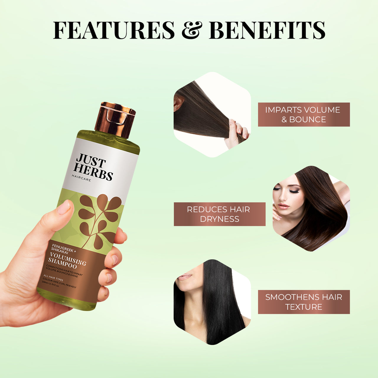 Volumising Shampoo with Fenugreek and Shikakai