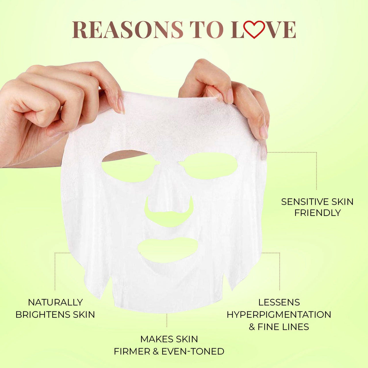 Vitamin C Amla Sheet Mask with Liquorice Root for Skin Brightening - pack of 4