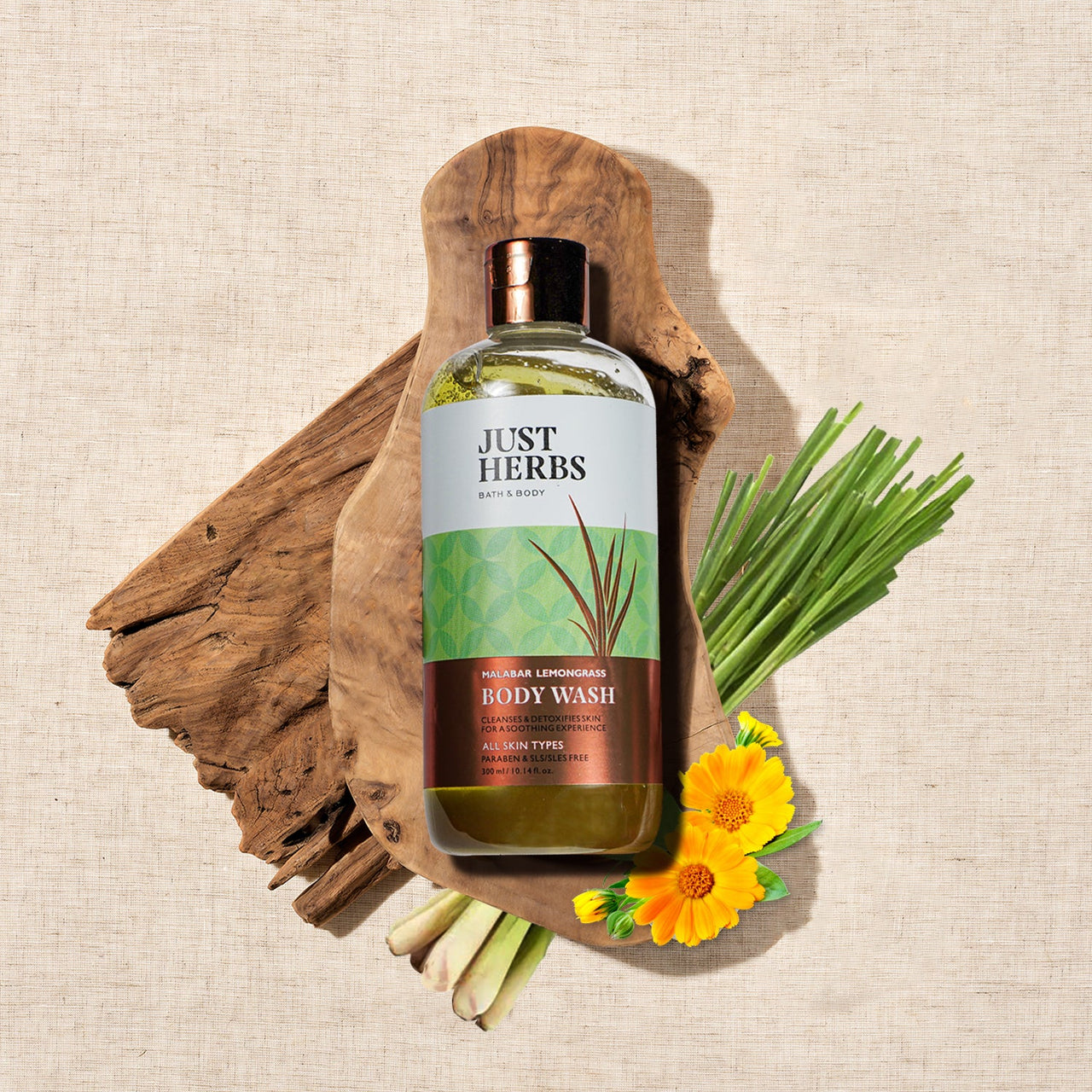 Malabar Lemongrass Body Wash - Just Herbs