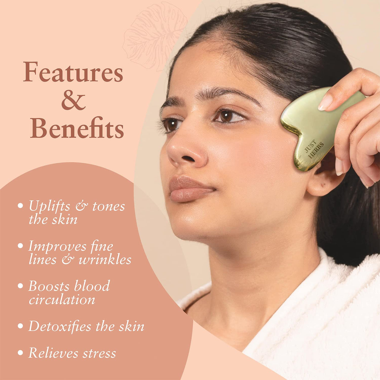 Kansa Gua Sha Face Massage Tool