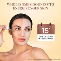 Thumbnail for Coffee Sheet Mask with Cinnamon For Pollution Control - Pack of 4