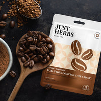 Thumbnail for Coffee Sheet Mask with Cinnamon For Pollution Control - Pack of 4