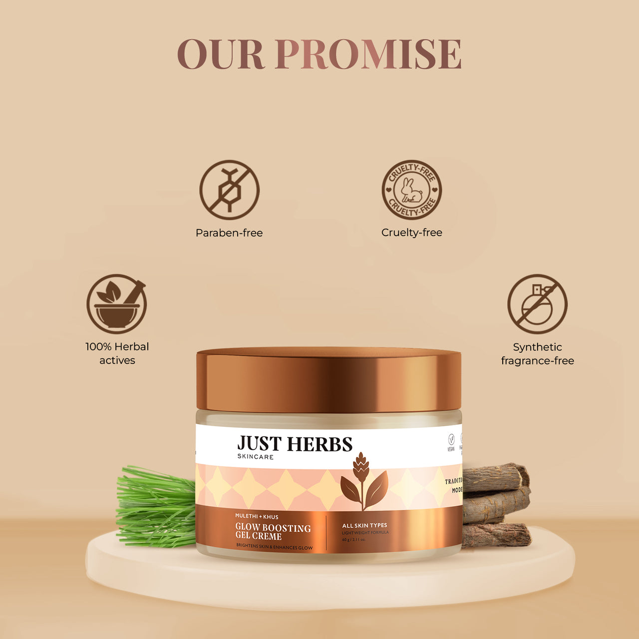 Glow Boosting Gel Creme with Mulethi and Khus : 60 gm