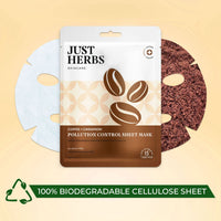 Thumbnail for Coffee Sheet Mask with Cinnamon For Pollution Control - Pack of 4