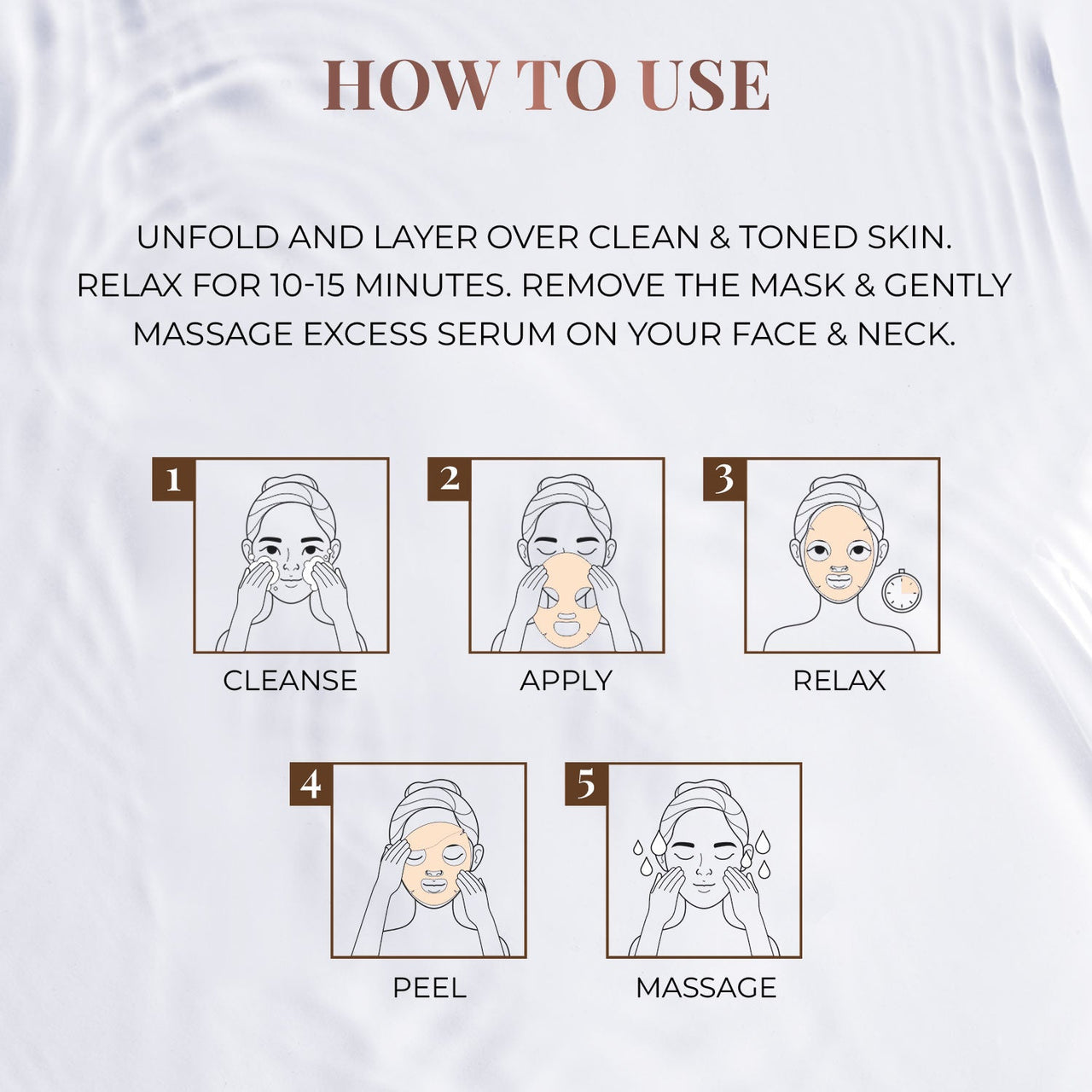 Coffee Sheet Mask with Cinnamon For Pollution Control - Pack of 4