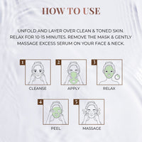 Thumbnail for Green Tea Sheet Mask with Mint & Cucumber For Glowing Skin - Pack of 4