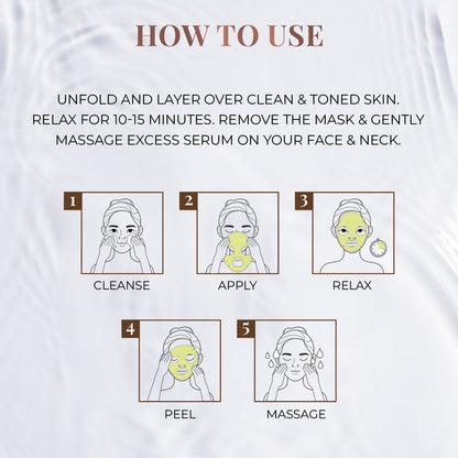 Vitamin C Amla Sheet Mask with Liquorice Root for Skin Brightening - Pack of 1