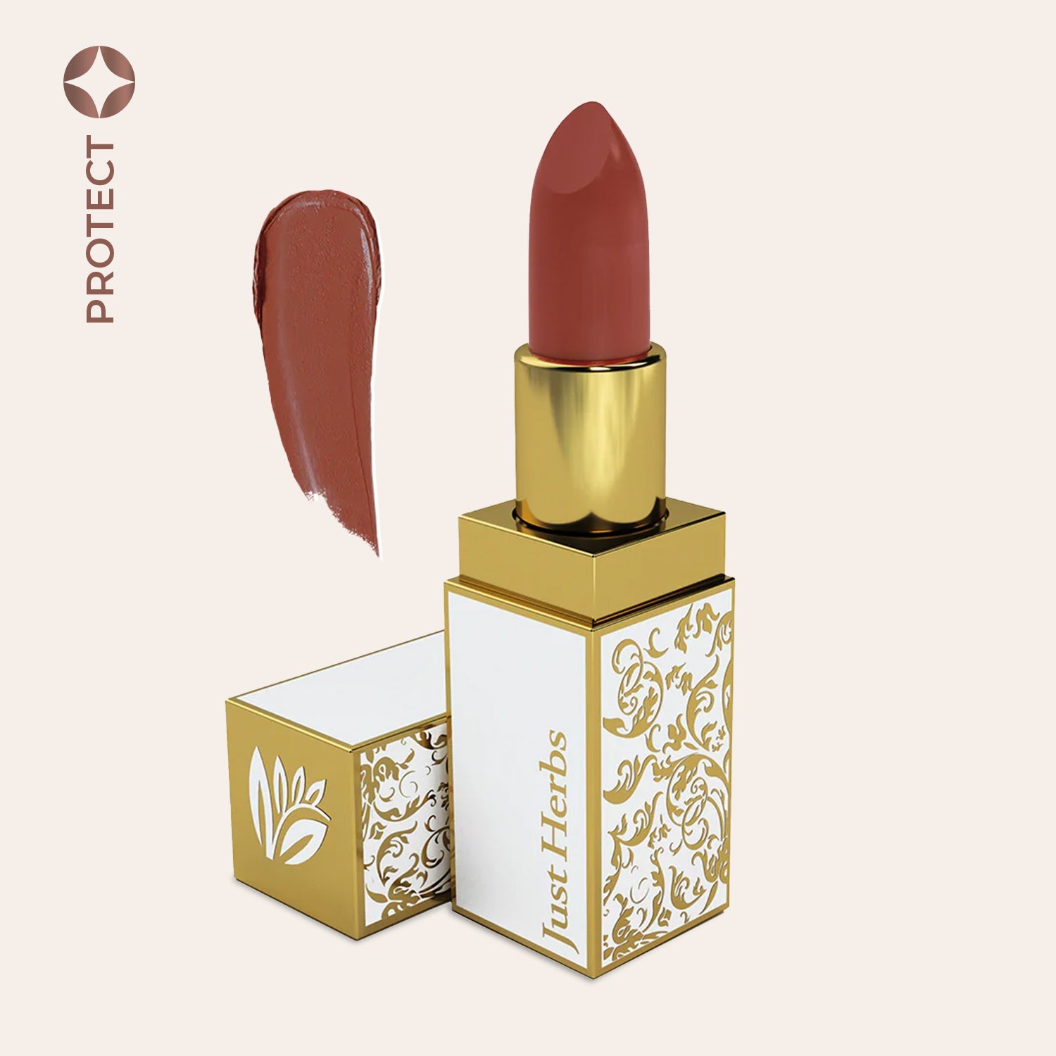 

Herb Enriched Ayurvedic Lipstick - BYOB, Nikita_16_caramel_medium_brown