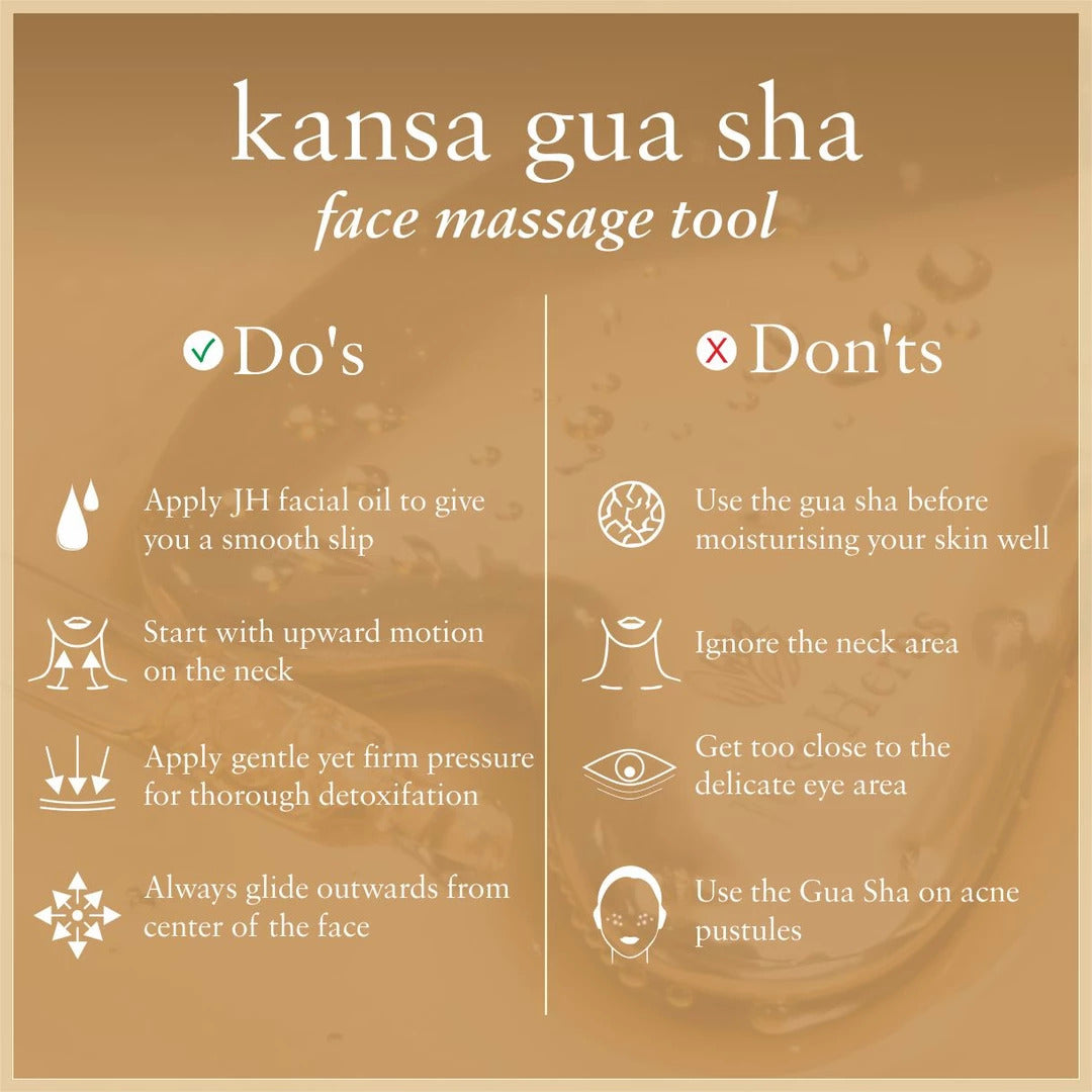 Kansa Gua Sha Face Massage Tool